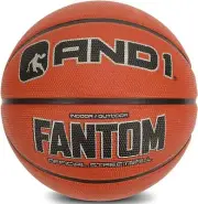 AND1 Fantom Rubber Basketball: Official Regulation Size 7 (29.5 inches) Rubber