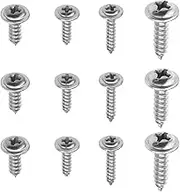200PCS Self-Tapping Screws,304 Stainless Steel Round Head Tapping Screws,Full Threaded Cross Slot Pan Head Screw Fasteners M2x8 M2x10 M2.6x8 M3x12 50PCS Each Size (200 Pieces)