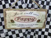 Pappy (Baseball) 10" x 5" Wood Sign