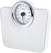 Adler AD 8180 Mechanical Personal Scales - Body Weight - Analogue Fitness Scales - 136 kg Capacity - Diameter 15 cm Dial - Non-Slip Surface - Easy to Read - Calibrated with Button