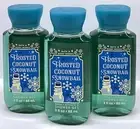 ✨3 BATH & BODY WORKS FROSTED COCONUT SNOWBALL SHOWER GEL BODY WASH TRAVEL✨