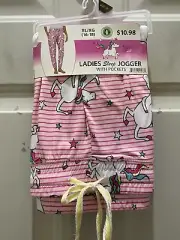 New!Briefly Stated Ladies Sleep Jogger Jazzy Unicorn. Size XL(16-18). Great Gift
