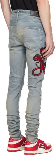 Pierced jeans pants 38 Indigo