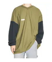 Vetements Inside-Out Shark T-Shirt XL,L KHAKI / NAVY