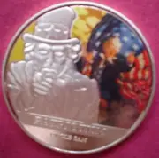 1 OZ LIMITED ED SILVER TOKEN I WANT YOU FOR THE US ARMY UNCLE SAM WW1 ANNIVERSY