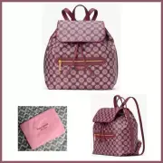 KATE SPADE SPADE FLOWER MONOGRAM MIA FLAP BACKPACK W/DUSTBAG GARNET NWT $348