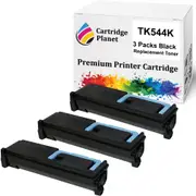 3-Pack Black Non-Genuine Toner Cartridge for Kyocera TK-544K TK544K (5000 Pages) for FSC5100DN