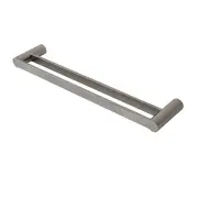 Pearl Stainless Steel Double Towel Rail - Polished - 620mm/750mm/900mm