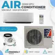 12000 BTU Air Conditioner Mini Split AC Ductless HEAT PUMP 220V