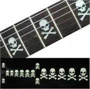 Inlay Sticker Fret Markers for Guitars & Bass - Skull with Crossbones...