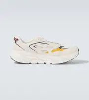 [Hoka One One] Hoka One One Clifton L leather-trimmed sneakers UK 10.5 white