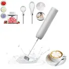 Cordless Hand Mixer with Whisk and Forther Wand,Electric Whisk, Milk Frother,...