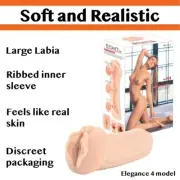 Realistic Vagina Masturbator Large Labia Pocket Pussy Stroker BY KOKOS