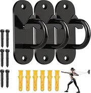 Set of 3 Door Anchor for Gym Resistance Band, Heavy Mini Wall Hook, Mounted Anchor for Suspension Trainer Band, Strength Training, Physical Therapy, Home Gym