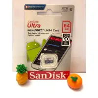 在飛比找蝦皮購物優惠-Sandisk Ultra MicroSD SDXC 64G