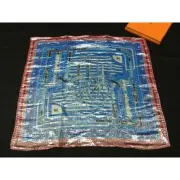 New Unused HERMES Hermes Silk Metallized Fiber Kare 55 Total Pattern Sca