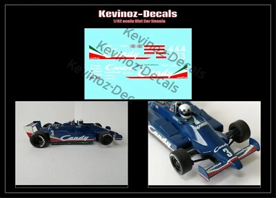 1/32 Scale Decals for F1 Tyrrell 009 - 2 Versions