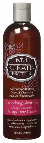 Hask Keratin Protein Sulfate Free Smoothing Shampoo Soften & Renews 12 Oz 2 Pack