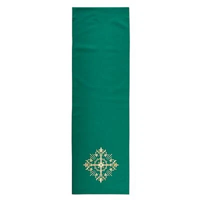 Holy Trinity Cross Overlay Cloth Green Adds Elegance to Any Church Sanctuary