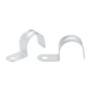 1 1/4" EMT One Hole Strap Pipe Strap Zinc-Plated Steel Reinforced Rib 10Pcs