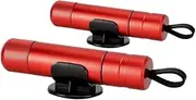 2024 New Car Tools, Underwater Glass Breaker, Seat Belt Cutter, Car Window Breaker Three-in-one, Compact Structure and Small Size, 2 PCS (Red)