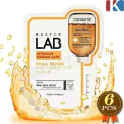 TONYMOLY Master Lab Mask Sheet 19g x 6pcs Snail Mucin Skin Care Mask Sheets New