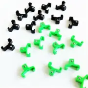 20 GOLIATH INDUSTRIAL ABS 3/8" GREEN & BLACK REPLACEMENT SOCKET RACK RAIL CLIPS
