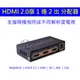 真4K HDMI 2.0版 一進二出 雙解析度 1進2出 分配器 HDCP 2.2 1.4 HDR PS4 PRO 2160@60