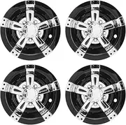 Cart Wheel Covers, Set of 4, Cart Hubcaps, 10in Cart Wheel Covers Hub Caps Replacement for E Z GO for Club Car, Protective Scratch Proof, Easy to Install