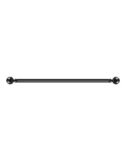 [Marlow] Extendable Adjustable Steel Curtain Rod in Black