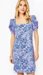 NWT Lilly Pulitzer Haydn Dress Calla Lilly Pink High Tides Good Vibes Size XL