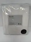 West Elm Linen Cotton Curtain 48x96 Ivory White NEW Pole Pocket