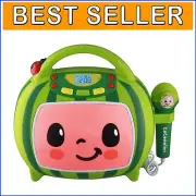Cocomelon Party Speaker: Bluetooth Karaoke with Built-in Songs for Children