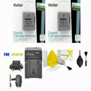 EN-EL14a Battery + Charger for Nikon D5500 D5300 D5200 D3300 D3200 D3100 X2 Pack