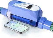 Salt Chlorine Generator, Automatic Self Adapting Pool Salt Generator with Panel & App Control, Smart Saltwater Chlorinator System with Self-Cleaning & Overheating Remind Function(12g/h)