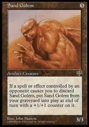 4x Sand Golem Mirage MtG Magic Artifact Uncommon 4 x4 Card Cards