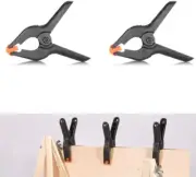 12pcs Mini Spring Clamps Heavy Duty Nylon Grip Clips for DIY Crafts Photo Studio