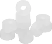 FELTECHELECTR 10pcs Inflatable Chuck -functional Equipment Pump Accessories Spring Window Stickers Electric Adapter Gradient Birthday Hat Valve Core Sealing Ring White