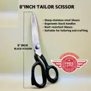 Tailor scissor 8"inch for leather, Embroidery, gardening, crafting and carpets