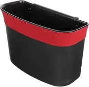 Car Seat Back Storage Box Litterbox Trash Can Car Trash Bin Garbage Bags Litter Boxes Car Garbage Can Storage Boxes Dump Pouch Automotive Garbage Cans Truck Floor Organizer Pu Red