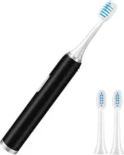 Healvian 1pc Simple Elegant Electric Toothbrush Wireless Tooth Cleaning Device 3 Brush Heads Oral Cleaning Brush Waterproof for Birthday Present