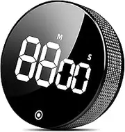 Naxifly Kitchen Timer,Magnetic Countdown Timer with LED Digital Display Screen,Volume Adjustable,Suitable for Classroom Cooking, Fitness, Baking Learning and Teaching, Suitable for Kids and Seniors