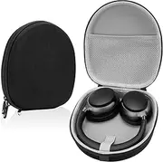 Linkidea Headphones Carrying Case Compatible with Bose QC Ultra/45/35 II, AE2w, SoundLink, SoundTrue, Protective Hard Shell Travel Bag with Cable, Charger Storage (Black)