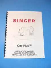Singer One Plus Sewing Machine Instruction Manual - Printed