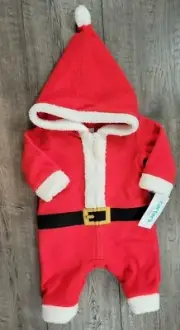Baby Boy New Carter's Newbon Hooded Santa Clause Suit Christmas Outfit