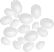 Generic 50pcs Easter Foam Eggs Foams Eggs Easter Basket Stuffers Easter Fillable Easter Eggs Easter Decoration Dragon Egg Decorative Eggs Easter Baskets for Easter Foams White