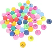 KICHOUSE Enhance Party Fun 70pcs Numbered Mini Plastic Balls Bingo Raffle Balls for Games and Events