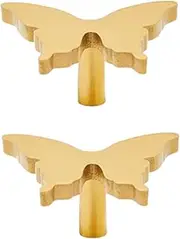 Handles Knobs 2 Pack Single Hole Solid Drawer Gold Wardrobe Shoe Cabinet Cabinet Butterfly Handle Single Hole