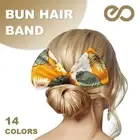 New Deft Bun Knotted Wire Hair Band Print Headband Twist Maker Hair Accessories