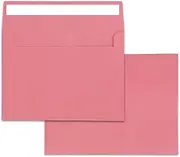 50 Packs A7 Envelopes,5x7 Envelopes for Invitations,5x7 Envelopes,Printable invitation envelope,Photos, postcards, greeting cards, mailings, Wedding Self-sealing Envelopes (pink)